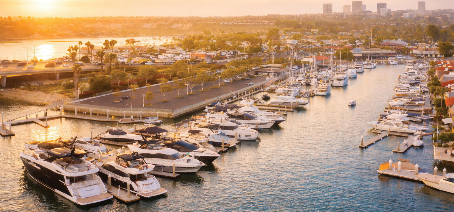 Balboa Marina Sunset